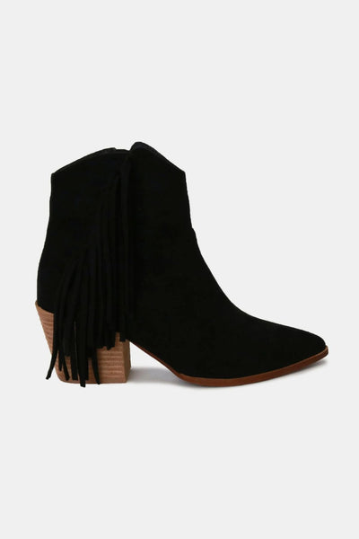 FRINGE BENEFITS SUEDE BOOT BLACK - Corporate Amerika Collection