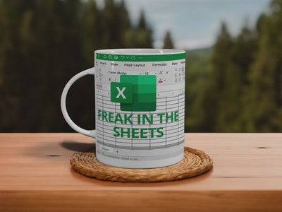 WAITING TO "EXCEL" MUG